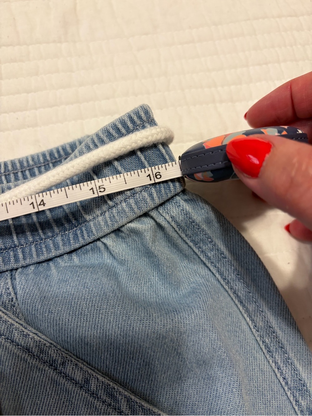 Risen Light Blue Pull-On Wide Leg Jeans - Picture 4 of 5
